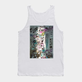 Graffiti Street Stickers Style NYC Urban Tags Tank Top